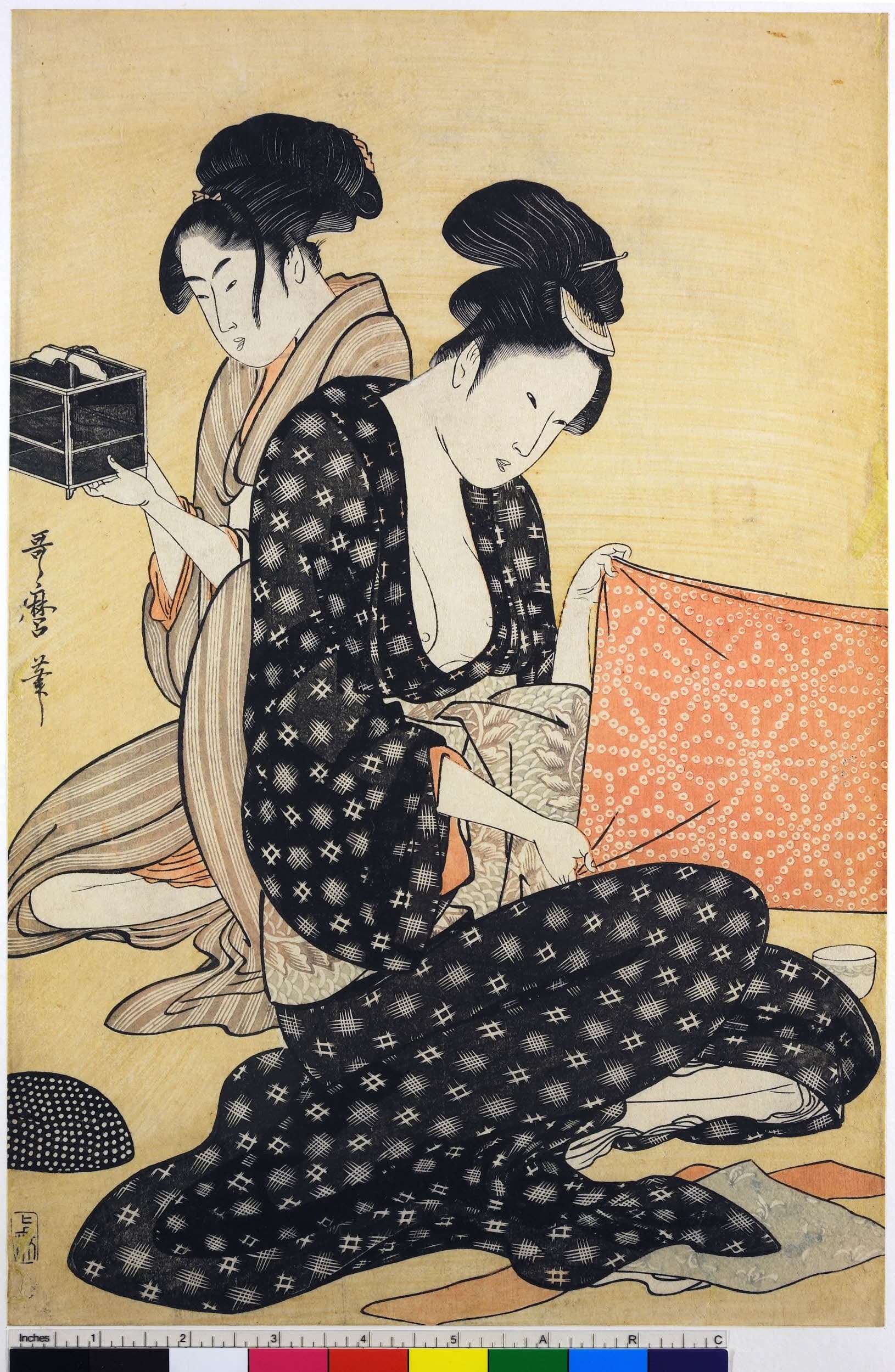 No visual description of the three printed sheets is supplied in the available facts; the work is identified as a triptych.