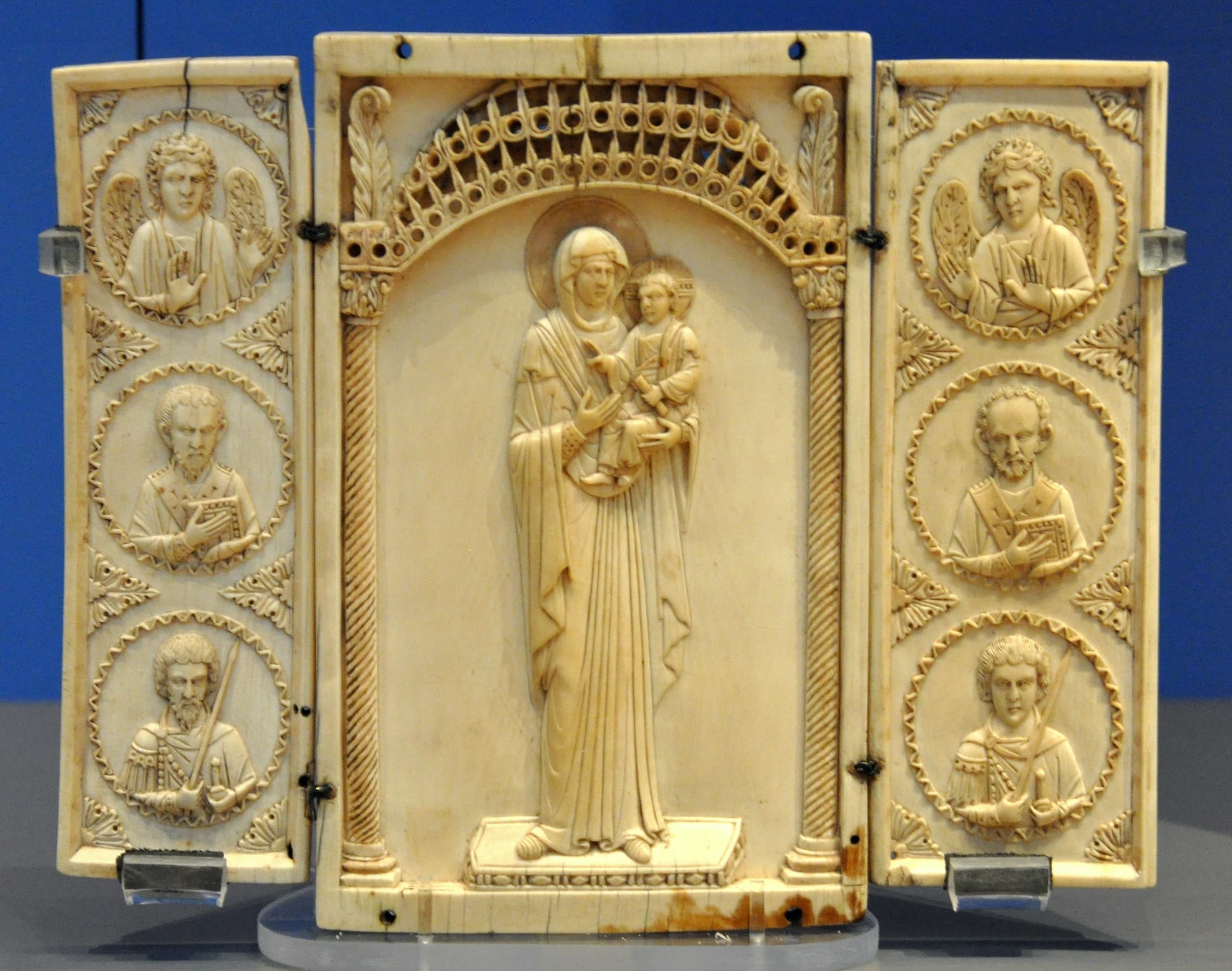 An ivory object classified as a triptych and held at the British Museum; the supplied record gives no further visual description of its carving or sections.