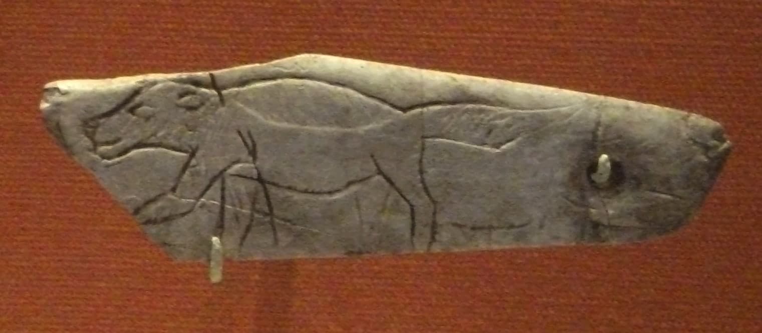 The pictured object is a bone pendant.