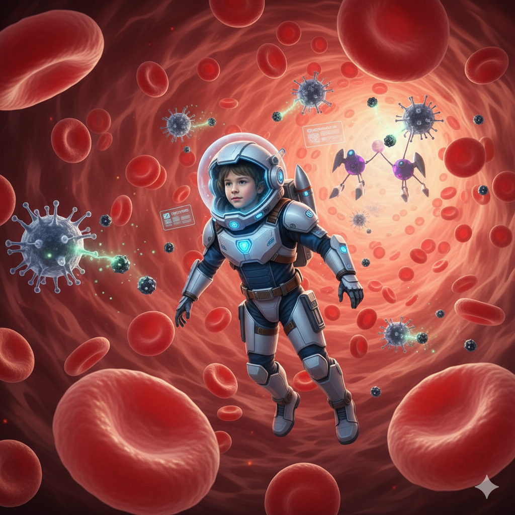 Microscopic Adventure Through Bloodstream