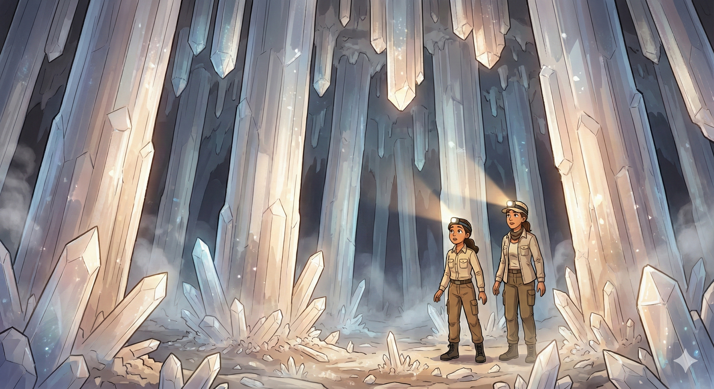 Close-up of mineral crystal growth patterns