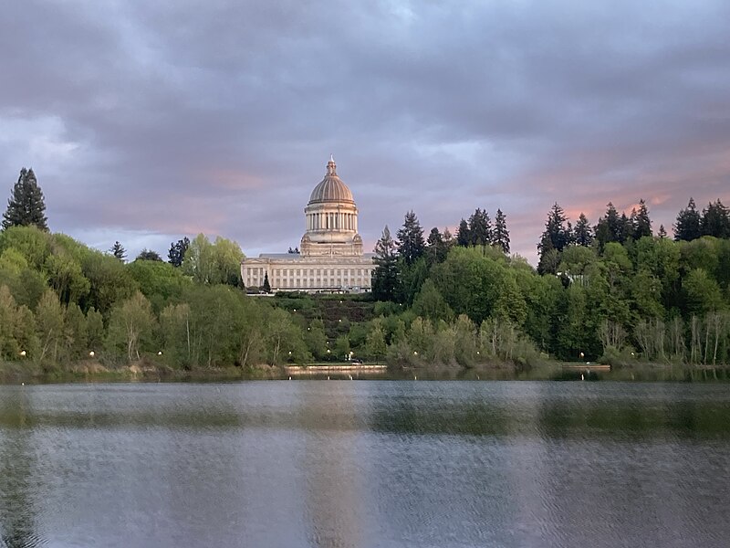Capitol Lake at Sunset