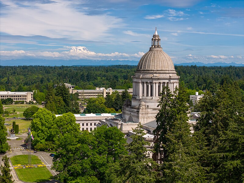 Capitol with Mount Rainier