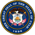 Utah State Seal with Beehive